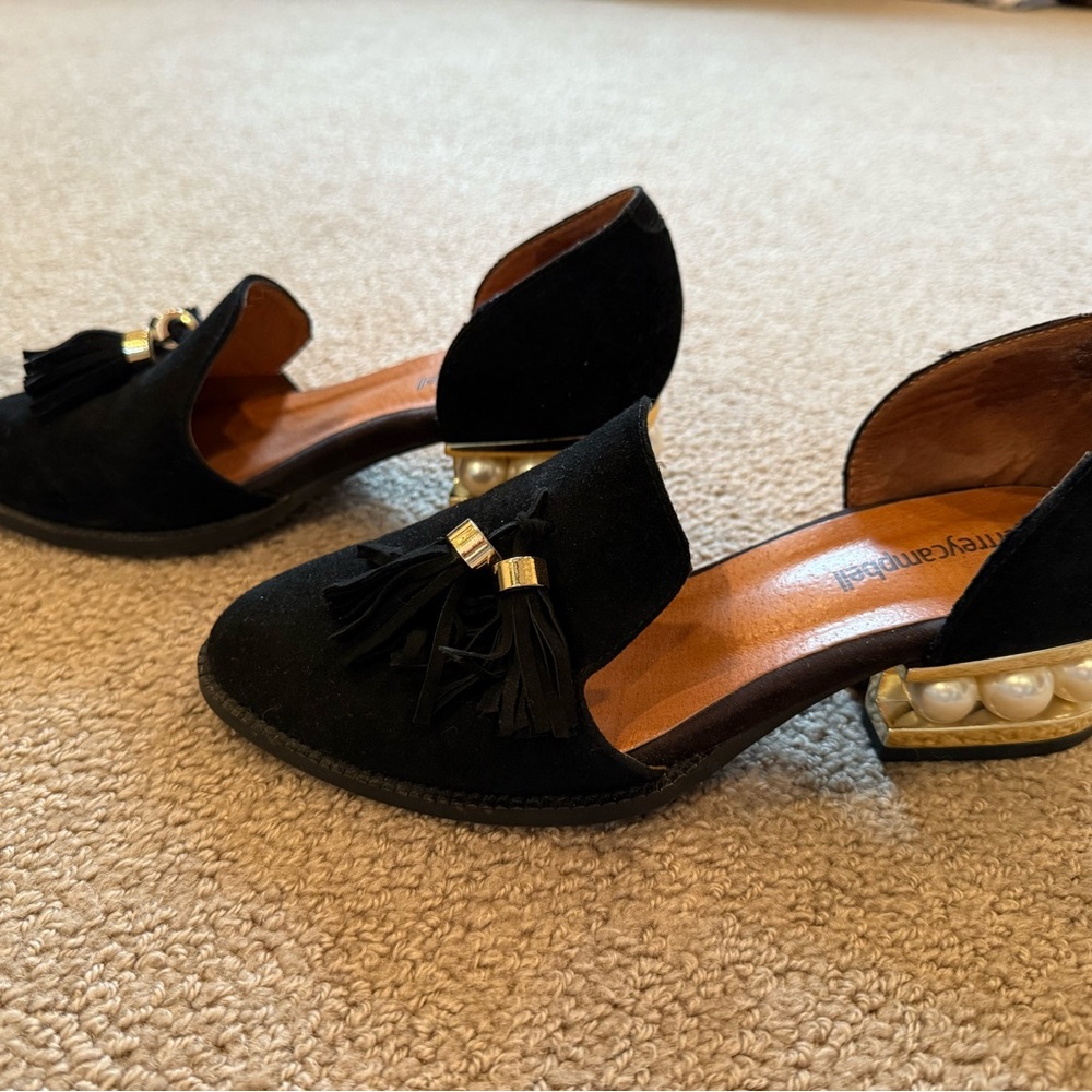 Jeffrey Campbell pearl loafers